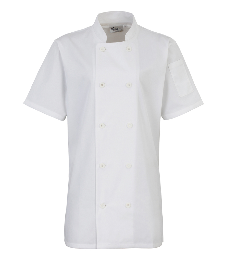 Female Chef Jacket. Short Sleeve